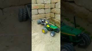 John Deere 💥 tractor full power test in sand full power ⚠️ trendingshorts swarajmodified farmequi [upl. by Joab]