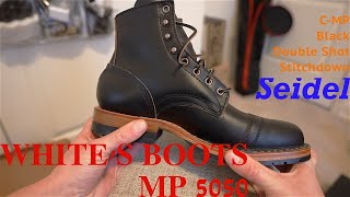 Whites Boots  CMP Stitchdown  5050 Last  Seidel Double Shot blackCentennial MP Sherman Boot [upl. by Yllop]