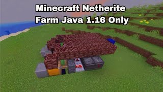 Netherite Farm 116 Only di Minecraft Java Edition [upl. by Eelyk]