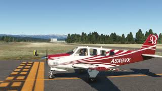 Beechcraft Bonanza G36 Flying  Idaho Back Country  MSFS 2020 [upl. by Frendel]