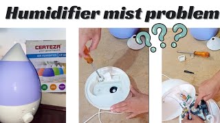 how to clean humidifiercerteza Humidifier not working No Mist blowing out How to Fix [upl. by Neelyaj]