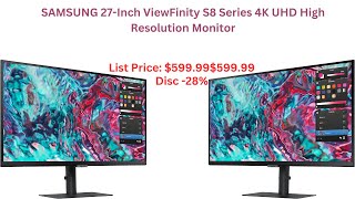 SAMSUNG 27Inch ViewFinity S8 Series 4K UHD High Resolution Monitor [upl. by Lucrece]