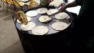 Pathan Kay Parathy  Paratha Street Food of Karachi Pakistan [upl. by Hsekin384]