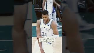 Giannis invented a new 3 point celebration shorts nba giannis [upl. by Marylin]