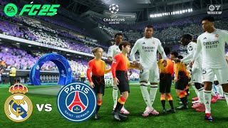 FC25 Real Madrid vs PSG Santiago Bernabeu Champions League group stage [upl. by Nirhtak]