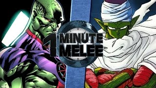 One Minute Melee S4 EP9  Piccolo vs Martian Man Hunter DBZ vs DC [upl. by Saimerej]