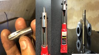 Made rifling button 762mm from broken drill bits with a grinder and hand drill [upl. by Martelle154]