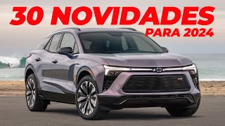 30 NOVIDADES PARA 2024 SUVS SEDÃS E PICAPES QUE SERÃO LANÇADOS NO ANO QUE VEM [upl. by Ciardap]