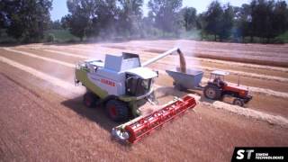 Agromeccanica Zorzetti  Trebbiatura Orzo  Claas Lexion 570  Drone Video [upl. by Egreog278]