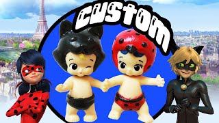 Miraculous Ladybug and Cat Noir Custom Doll Tutorial Twin Babies [upl. by Aneerahs]