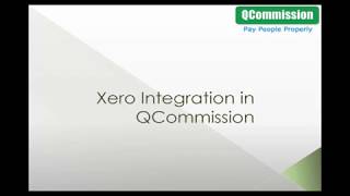 Xero Integration in QCommission [upl. by Hairaza]