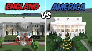 UK VS USA BUILD BATTLE IN BLOXBURG [upl. by Fortunato]