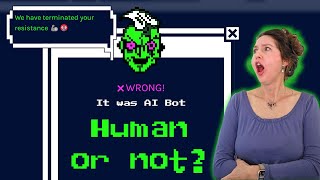 Mum Tries The Turing Test On HumanOrNotso in 2024  Reverse Turing Test With Meta AI Voice 2024 [upl. by Edison917]