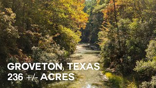 Beautiful East Texas Hunting Ranch For Sale  Groveton Texas  236  Acres [upl. by Filler]