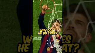 Why Piqué CUTS the Goal Net ✂️⚽️ [upl. by Anatola]