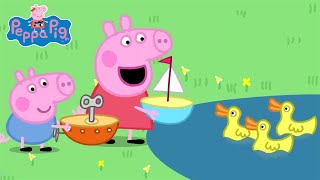 Peppa Pig Full Episodes  The Boat Pond  Cartoons for Children [upl. by Dorothee]