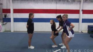 How to Do Basket tosses in Cheerleading [upl. by Fiske943]