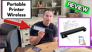 Portable Printer Wireless for Travel Review [upl. by Strephon40]