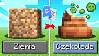 PRZETŁUMACZYŁEM w GOOGLE BLOKI z MINECRAFT 100 RAZY [upl. by Yonah435]