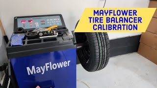 Mayflower 680 Tire Balancer Calibration [upl. by Brittne]