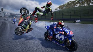 MotoGP 18 CRASHES 5 [upl. by Enelrahc]