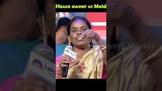 இரண்டு பேருக்கு சாப்பிட ஒரு தட்டுதான்😠😡I Neeya Naana troll comedy neeyananatroll housemaids [upl. by Rust]