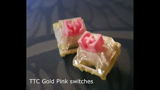 TTC Gold Pink switches typing test [upl. by Screens326]