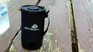 Camping Gear Review The Jet Boil Personal Cooking System [upl. by Silvie]