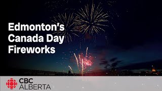 Watch Edmontons Canada Day fireworks [upl. by Arnoldo575]