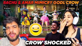 Bachu amp Amar Funny mimicry Godl Crow🤣godlike jonathan bachuuu godl [upl. by Vanhomrigh]