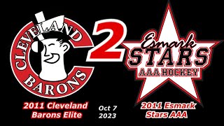 2023 10 07 Barons vs Esmark Stars 2011 AAA GM2 [upl. by Ytirahc]