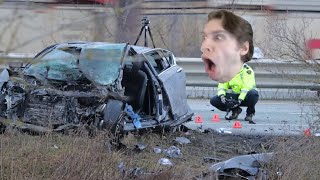 Jerma is Fascinated by Car Accidents and their Disaster Scenes Part 6 [upl. by Leveroni495]