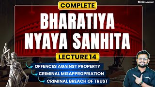 Bharatiya Nyaya Sanhita BNS 2023  Offences Against Property  New Criminal Laws  Lec 14 [upl. by Lilllie]