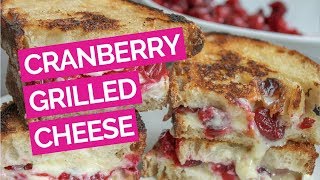 Roasted Cranberry Brie Grilled Cheese Sandwich [upl. by Dearr]