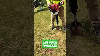 270 powered Trenching Shovel review trencher powershovel henelect nj jackhammer 2stroke god [upl. by Locklin]