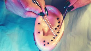 ❤️ ASMR  NETTOYAGE DE TON OREILLE  extraction de points noirs soin et massage [upl. by Maclean528]