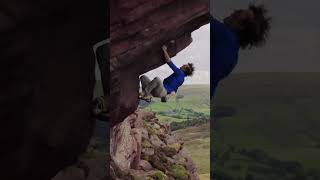 Mat Wright with an audacious solo ascent of Paralogism E7 6c at the Roaches [upl. by Jeana]