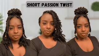 Short Passion Twist Bob Tutorial  2 Different Methods  4 Ways to Style Short Passion Twist [upl. by Graehme]