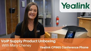 Yealink CP965 Conference Phone Unboxing  VoIP Supply [upl. by Oirretna]