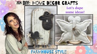 DIY Farmhouse Crafts  Farmhouse DIY Dupes  DIY Home Decor Dupes on a Budget 2024 [upl. by Aztiraj]