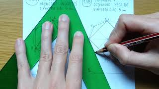 Polígonos regulares inscritos en la circunferencia  Regular polygons inscribed in a circle [upl. by Belac]