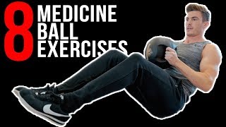 At Home Medicine Ball Ab Workout 8 EXERCISES  V SHRED [upl. by Saleem955]