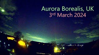 Hints of aurora borealis on the evening of 3 March 2024 over Lancashire UK [upl. by Platas]