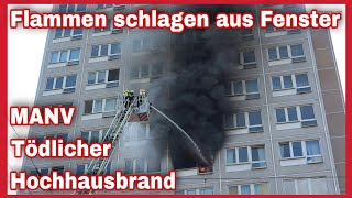 ❌️Ein TOTER und über 50 VERLETZTE bei Hochhausbrand in Leipzig‼️MASSIVE RAUCHWOLKE🚨Großeinsatz🚒 [upl. by Bacon684]