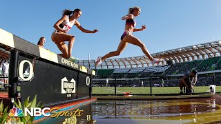 Emma Coburn leaps to National title with comeback 3K steeple win  NBC Sports [upl. by Woolcott37]