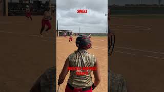 Hard hit grounder softball hardhitters softballlovers [upl. by Enyledam354]