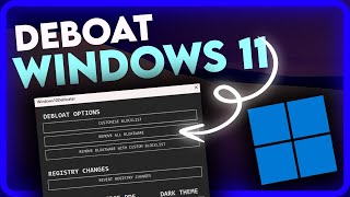 How to Debloat Windows 11  Tutorial 2024 [upl. by Aicertap]