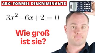 Wo ist die Diskriminante bei der ABCFormel [upl. by Eerot665]