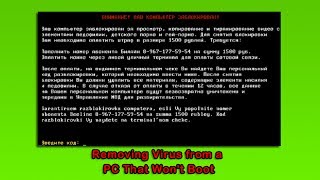 Removing Viruses from a PC That Wont Boot [upl. by Adrahc987]