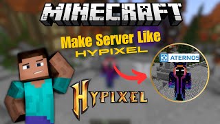 How To Make A Minecraft Server Like Hypixel in Aternos [upl. by Ferna]